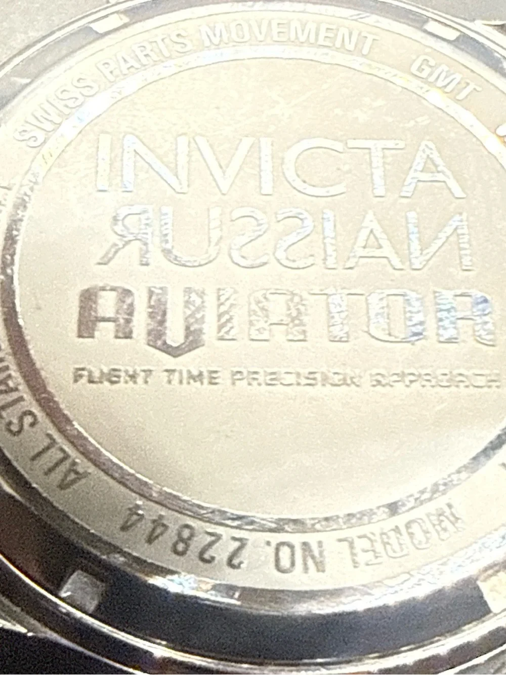 Invicta Aviator (Model 22844) Red NEW BATTERY!!